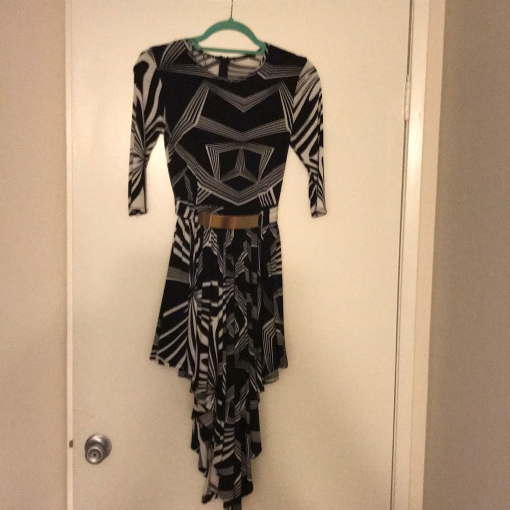 Black and white dress